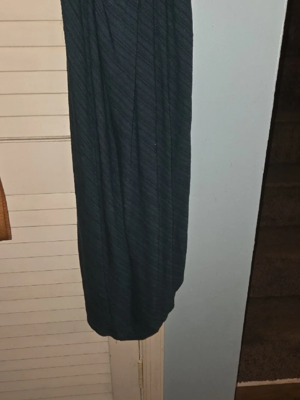 Free People Backless Maxi Dress in Navy Blue Stripe Pattern - Picture 9 of 14